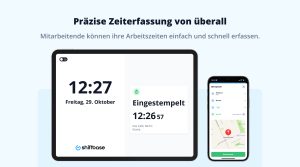 Präzise Zeiterfassung mit shiftbase.