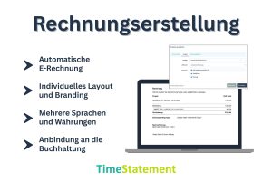 Rechnungen direkt aus erfassten Zeiten erstellen – automatisch, korrekt und professionell mit TimeStatement.