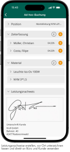 Die Detailübersicht in Sander und Doll
