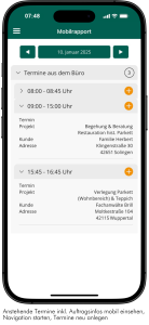 Terminübersicht in Sander und Doll